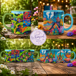 Whimsical Art Ceramic Mugs